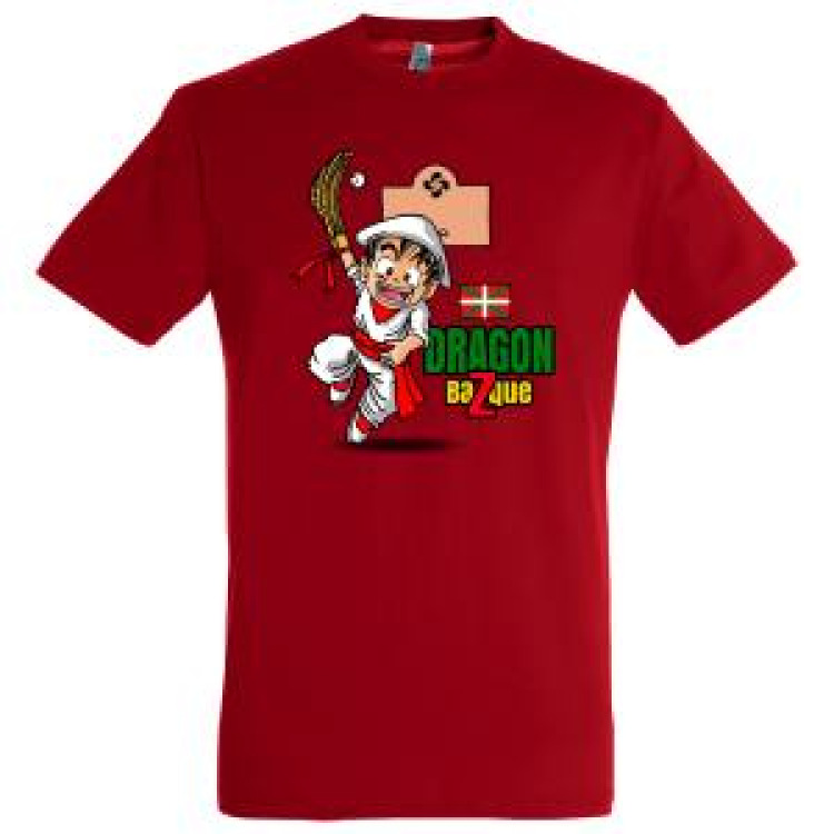 T-shirt unisexe Dragon Bazque Rouge XS