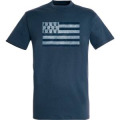 T-shirt unisexe Drapeau Vintage (Bb18679) Denim XS