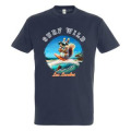 T-shirt unisexe Ecureuil Surfeur Les Landes Marine XS