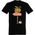 T-shirt unisexe Escargot Panneau Dijon Blanc S