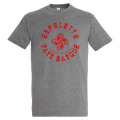 T-shirt unisexe Espelette Pays Basque Croix Basque Gris Chin&eacute; XS
