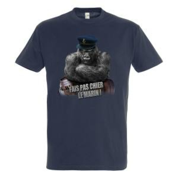 Tshirt unisexe Fais Pas Chier le Marin Marine M