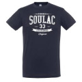 T-shirt unisexe Gironde Soulac 33 Côte Atlantique Marine XS