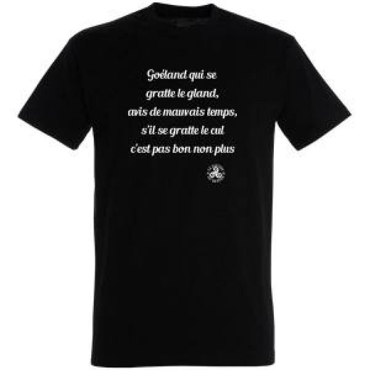 T-shirt unisexe Go&euml;land se Gratte (Hm1002) Noir Profond M