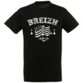 T-shirt unisexe Grand Drapeau Bretagne (17287) Denim S