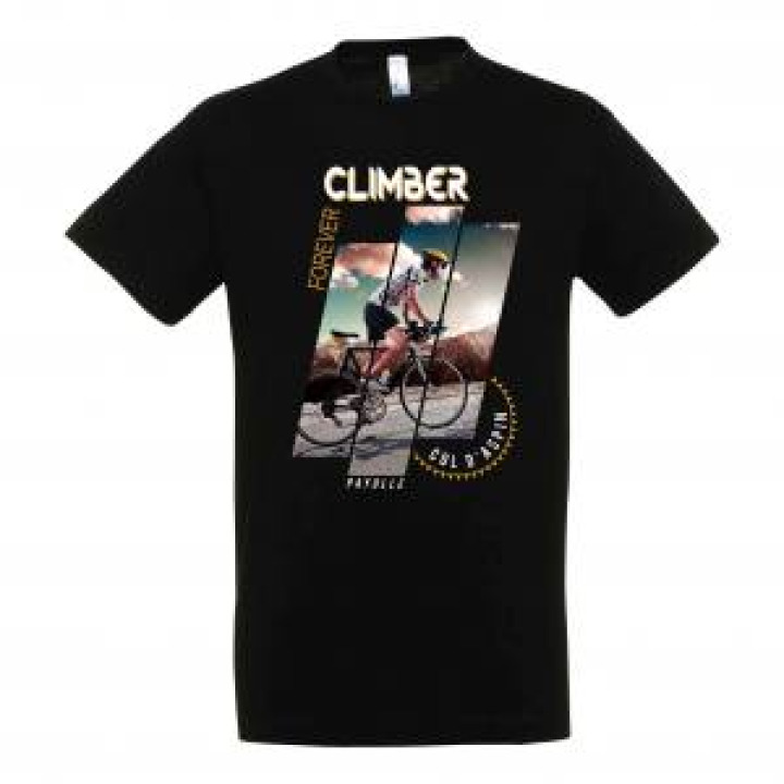 Tshirt unisexe Grimpeur Climber Forever Payolle Col dAspin Noir Profond S