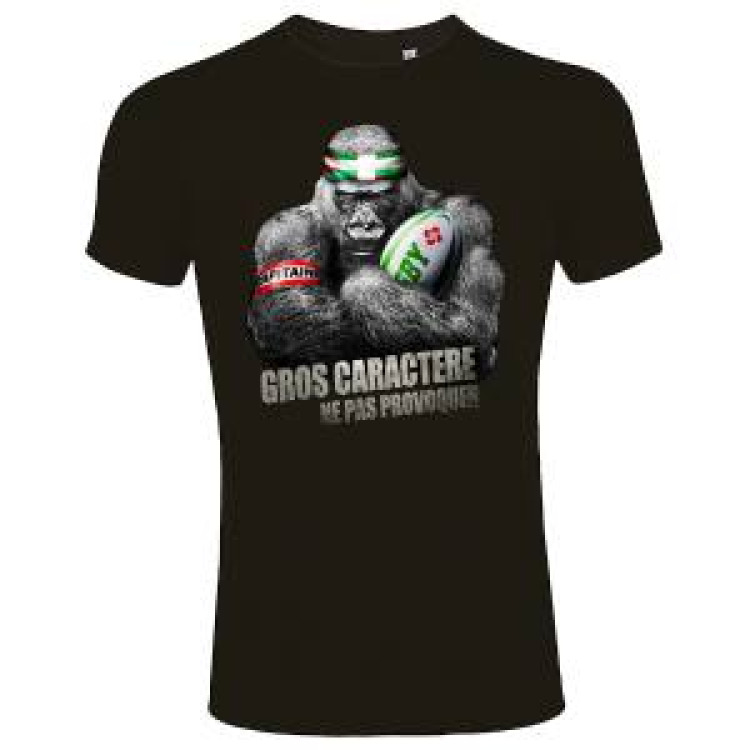 T-shirt unisexe Gros Caract&egrave;re Pays Basque Rouge S