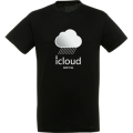 T-shirt unisexe Icloud (Hm1010) Noir Profond S