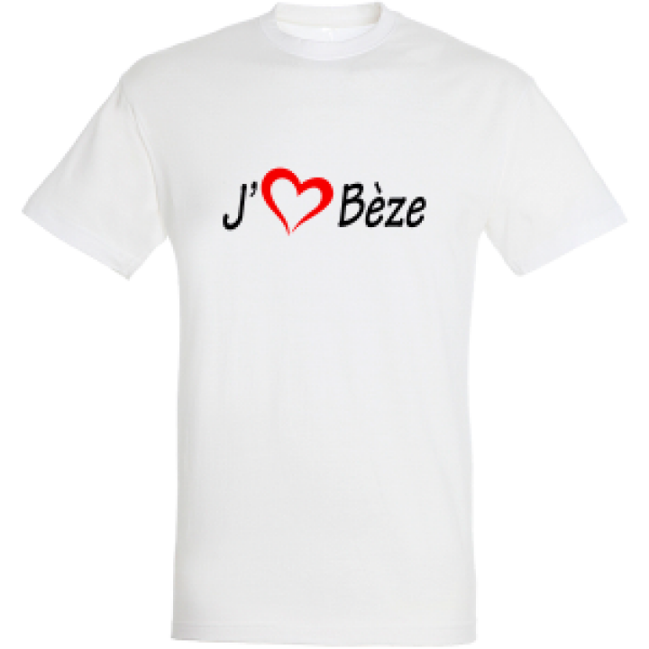 Tshirt unisexe Jaime Cœur Bèze Blanc XL