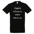 T-shirt unisexe J'habite Ou Tu Pars en Vacances... Belle &Icirc;le en Mer Noir Profond XS