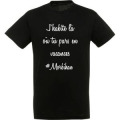 T-shirt unisexe J'habite Ou Tu Pars en Vacances... Morbihan Noir Profond XS