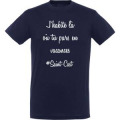 T-shirt unisexe J'habite o&ugrave; tu pars en vacances... Saint Cast Marine S