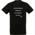 T-shirt unisexe Je ne bois Jamais &agrave; Outrance... Noir Profond S
