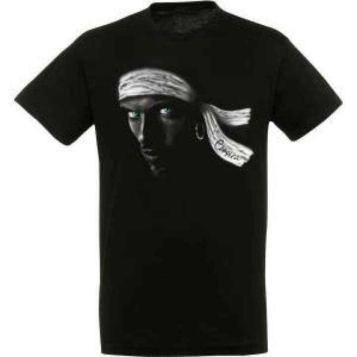 Tshirt unisexe Johnny Corsica Noir Profond M
