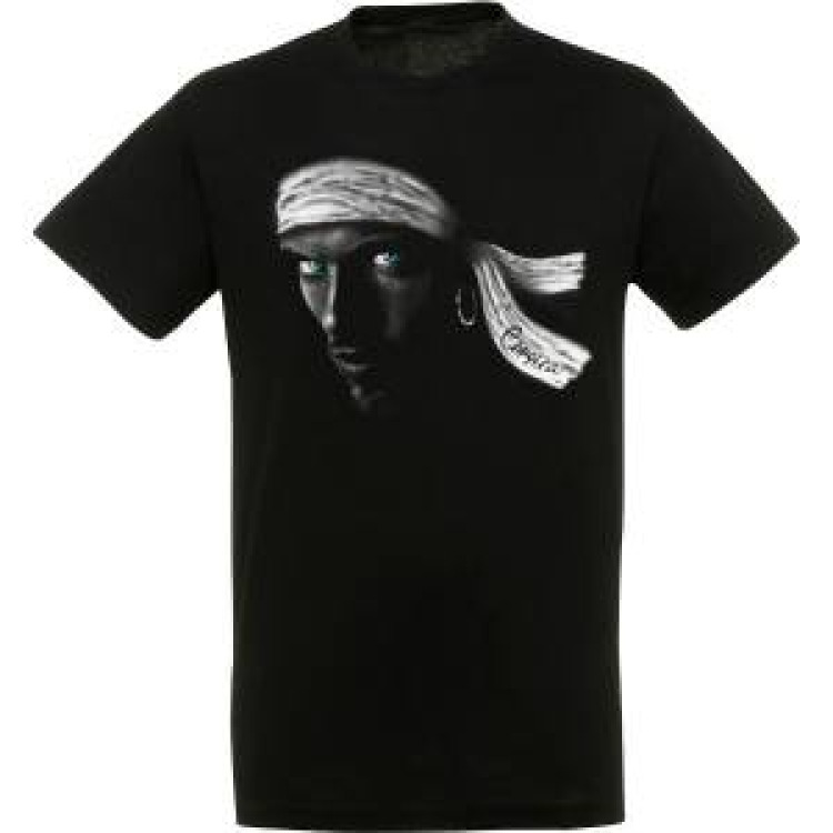 T-shirt unisexe Johnny Corsica Noir Profond S