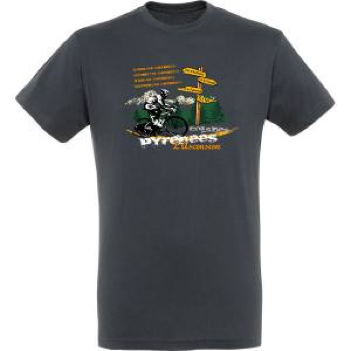 Tshirt unisexe Lascension Col dAubisque Gris Souris S
