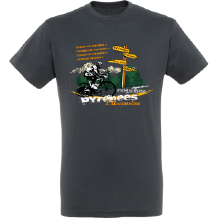 Tshirt unisexe Lascension Hautacam Argelès Gazost Gris Souris XS