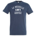 T-shirt unisexe La Rochelle 17 Bateau Charente Maritime Denim S