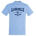 T-shirt unisexe La Rochelle (Rose des Vents) Port de la Rochelle Bleu Ciel S