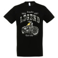 T-shirt unisexe Landes Légende Biker Noir Profond S
