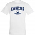 T-shirt unisexe Landes Original Capbreton avec logo de la Boutique C&ocirc;te Atlantique (Impression Marine) Blanc XS