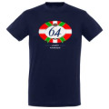 T-shirt unisexe Le Go&ecirc;t Pur Basque 64 Marine S