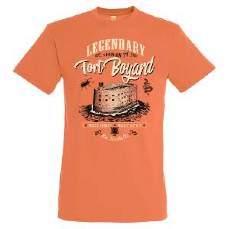 T-shirt unisexe Legendary Fort Boyard la Rochelle Abricot XL
