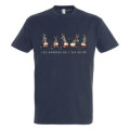 T-shirt unisexe Les Aneries de l’ile de Re + Tatouage sur la Fesse 17 Marine XS
