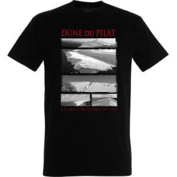 T-shirt unisexe Les Cinq Vues Dune du Pilat Noir Profond XS