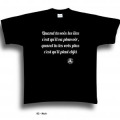 T-shirt unisexe Les Iles, Il Pleut (Hm1004) Noir Profond S
