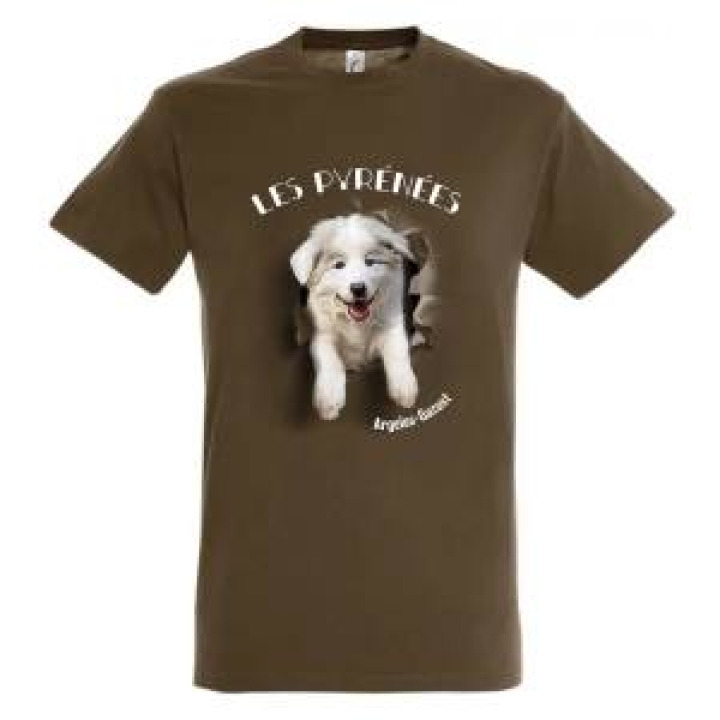 Tshirt unisexe Les Pyrénées ArgelèsGazost Terre M