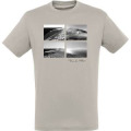 T-shirt unisexe Les Quatre Vues Dune du Pilat Gris Clair XS