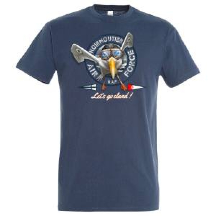 Tshirt unisexe Lets Go Eland Noirmoutier Denim S