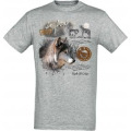 T-shirt unisexe Loup Payolle Col d&rsquo;Aspin Gris Chin&eacute; XS