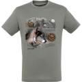 T-shirt unisexe Loup Pyrénées Gavarnie Zinc XS