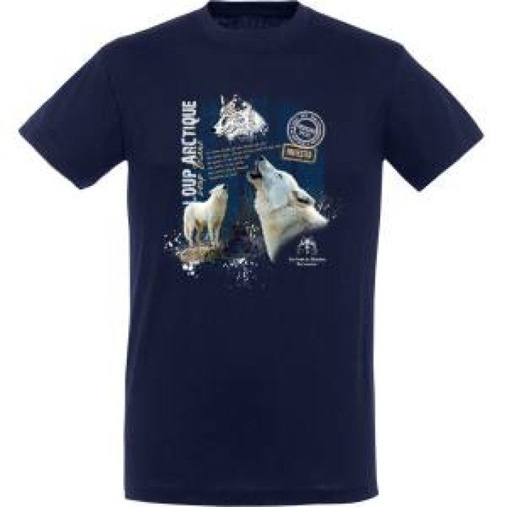 Tshirt unisexe Loups Arctique les Loups du Gévaudan Marine S