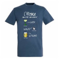 T-shirt unisexe L’Alsace Fait Son Cinéma Denim XS