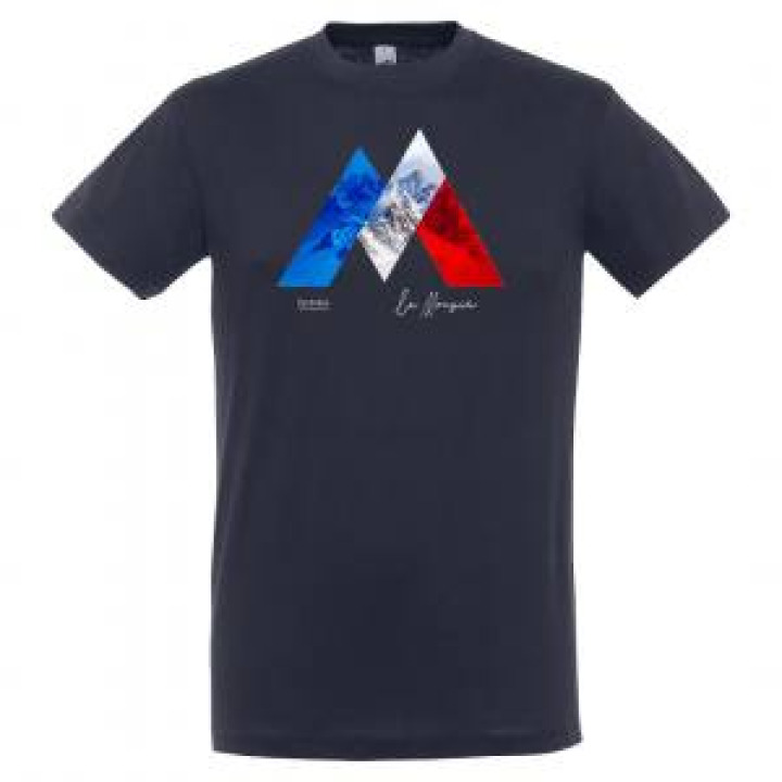 Tshirt unisexe MImpression Pyrénées la Mongie Marine XS