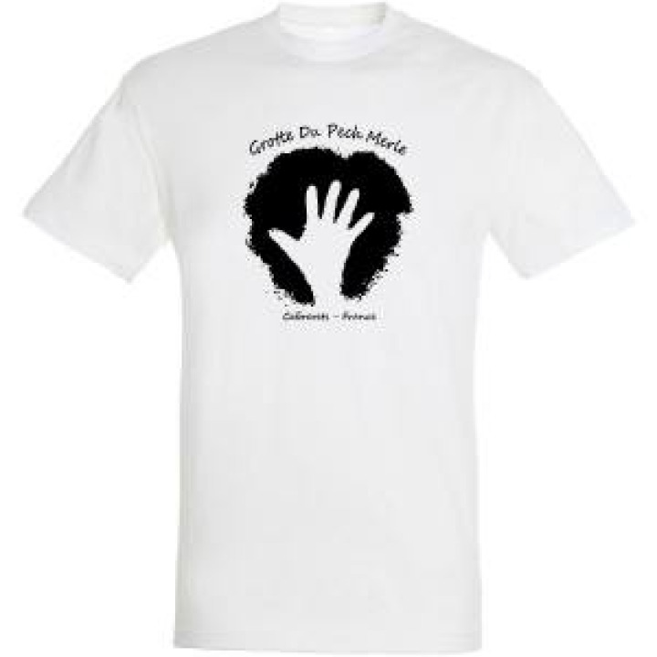 Tshirt unisexe Main Seule Pech Merle Blanc S