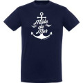 T-shirt unisexe Mâle de Mer + Ancre Châtelaillon Plage Marine S