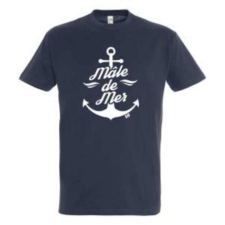 Tshirt unisexe Mâle de Mer  Ancre Io Marine XS