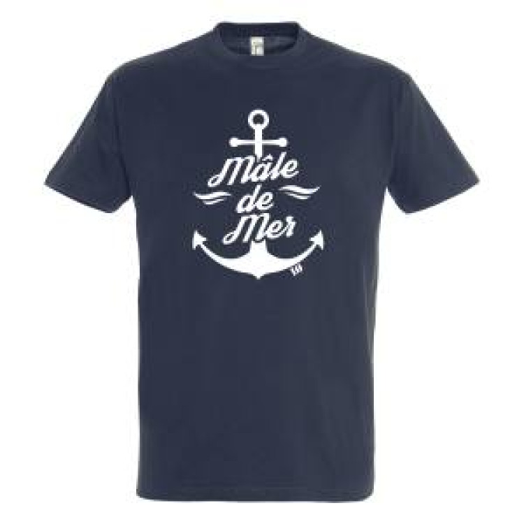 T-shirt unisexe Mâle de Mer + Ancre Io Marine 3XL