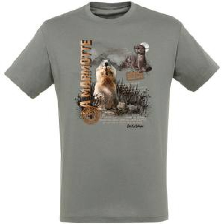 Tshirt unisexe Marmotte Col dAubisque Zinc S