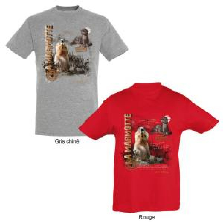 T-shirt unisexe Marmottes Accous Vallée D'aspe Rouge XS