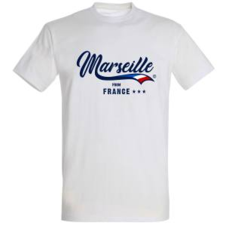 T-shirt unisexe Marseille From France... Marine M