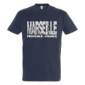 T-shirt unisexe Marseille (Vu de la Ville) Provence France Marine XS