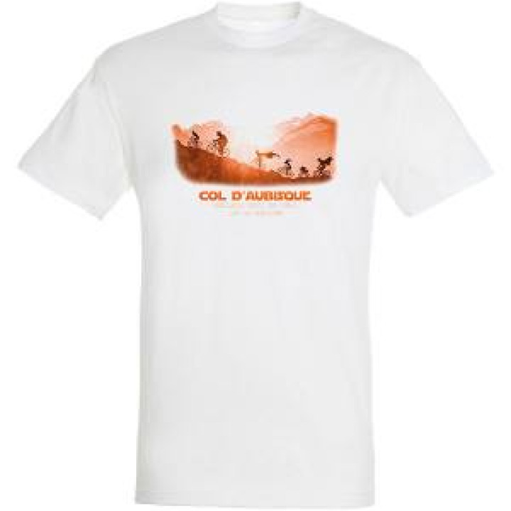 Tshirt unisexe Meilleur Sport de Vélo de la Galaxie Col dAubisque Blanc S