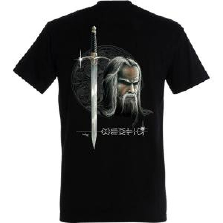 T-shirt unisexe Merlin Noir Profond L