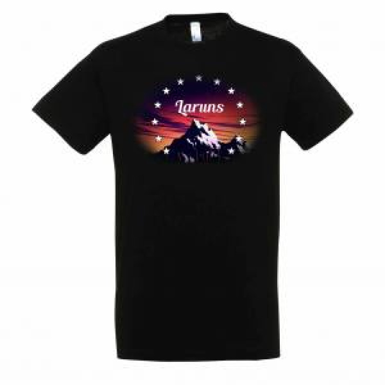 T-shirt unisexe Montagne Etoiles Laruns Noir Profond XS