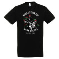 T-shirt unisexe Motard Drapeau Sons of Euskadi Bask Bikers Saint Jean de Luz Noir Profond XS